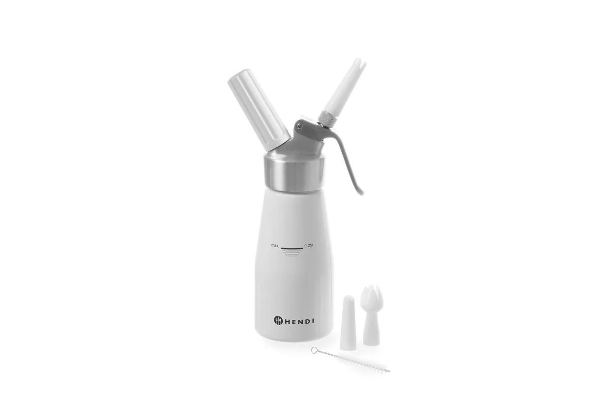 Syfon do bitej śmietany, Kitchen Line, 0,25L, ⌀80x200mm Hendi 588031