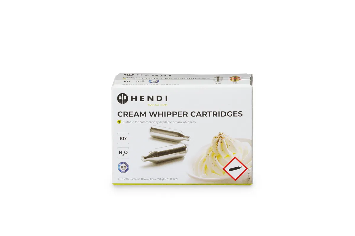 Naboje do syfonu do bitej śmietany, 10 szt Hendi 588208