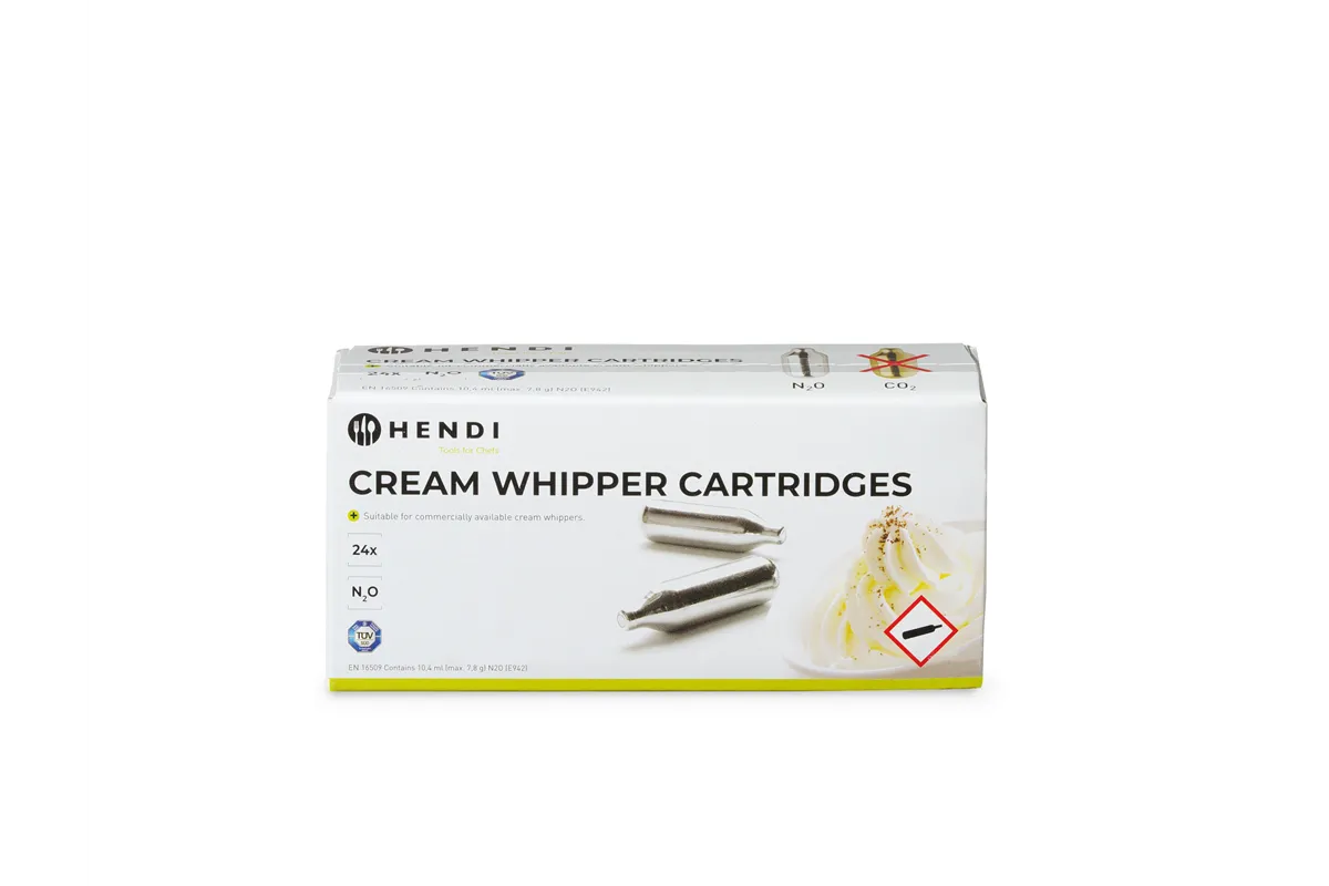 Naboje do syfonu do bitej śmietany, 24 szt Hendi 588215