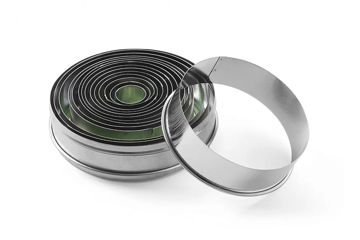 Formy do wycinania okrągłe - zestaw, gładka, ø19-112, (H)35mm Hendi 673416