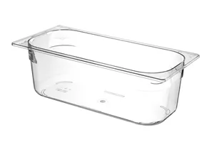 Kuweta do lodów z poliwęglanu, 5L, transparentny, 360x165x120mm Hendi 807026
