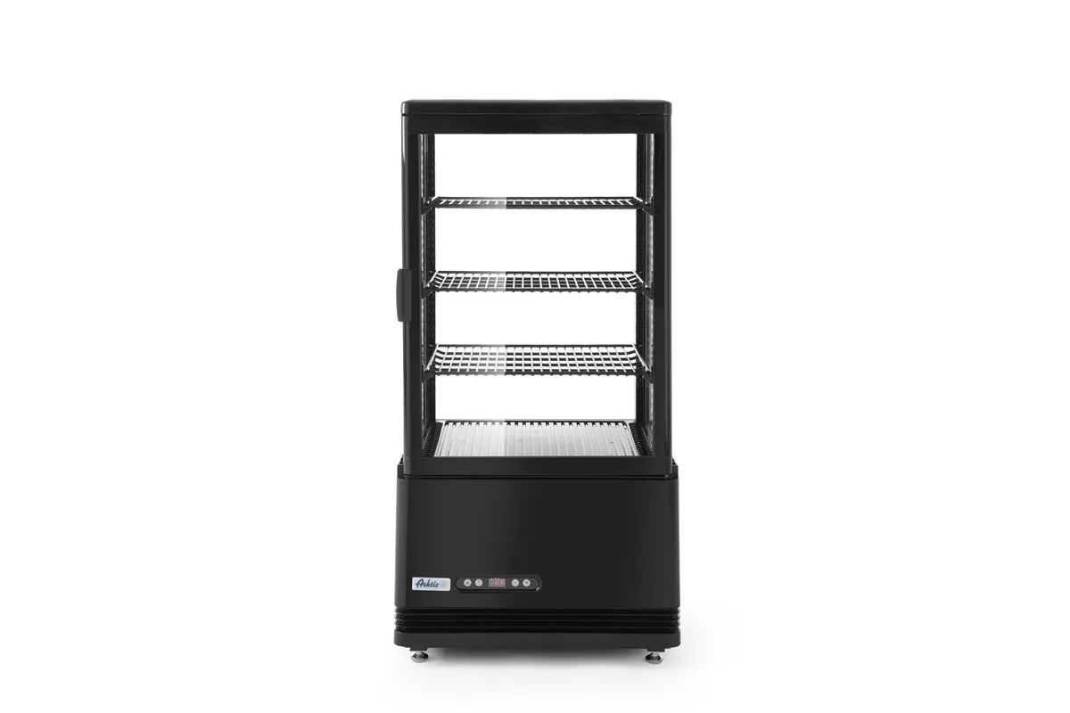 Witryna chłodnicza nastawna, 68l, czarny, 230V/170W, 444x397x875mm Arktic 233238