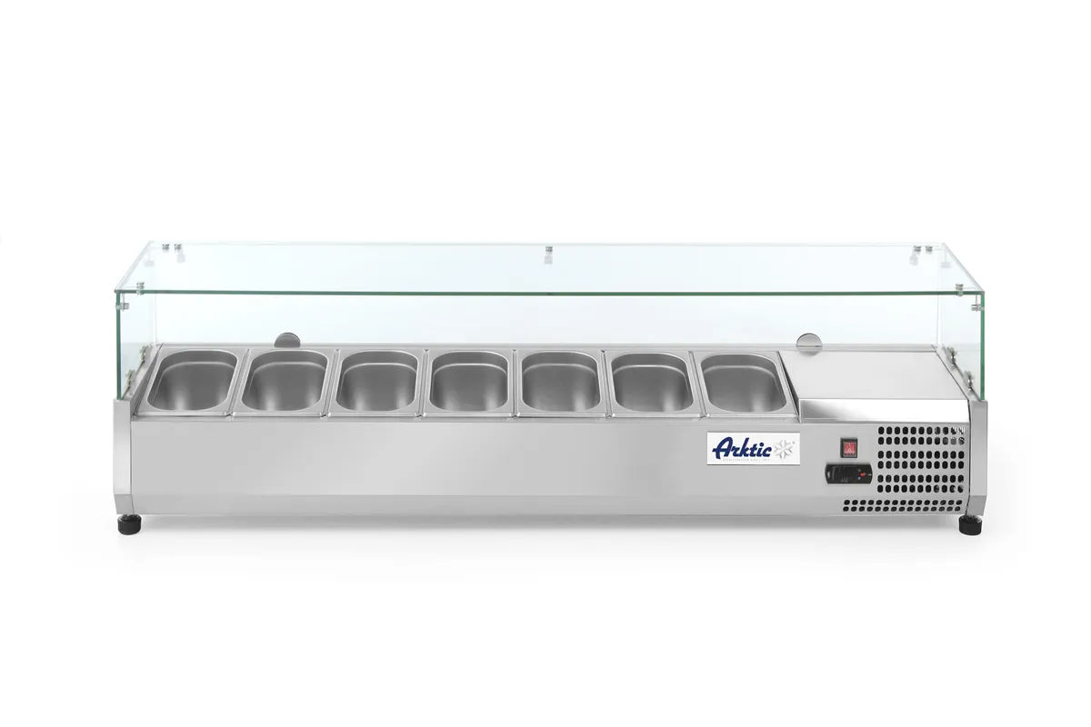 Nadstawa chłodnicza GN 1/4, 7x GN 1/4, 230V/180W, 1505x335x460mm Arktic 232910