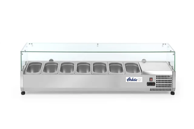 Nadstawa chłodnicza GN 1/4, 7x GN 1/4, 230V/180W, 1505x335x460mm Arktic 232910