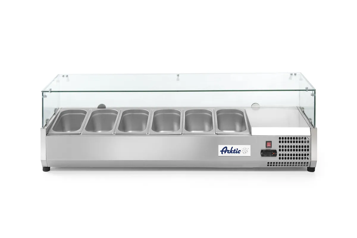 Nadstawa chłodnicza GN 1/3, 6x GN 1/3, 230V/180W, 1405x420x456mm Arktic 232972