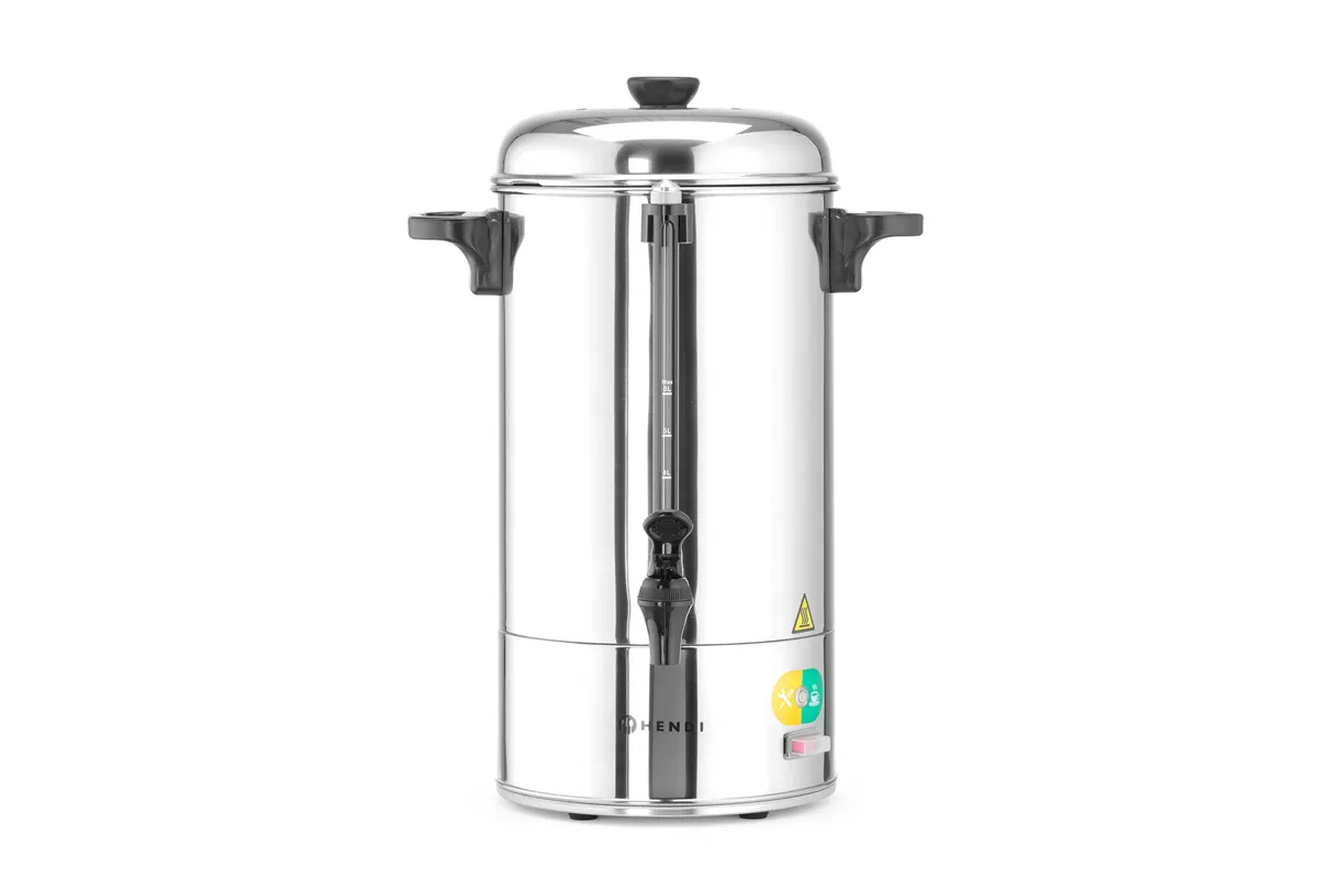 Zaparzacz do kawy o pojedynczych ściankach, 6L, 230V/1500W, 355x355x470mm Hendi 208007