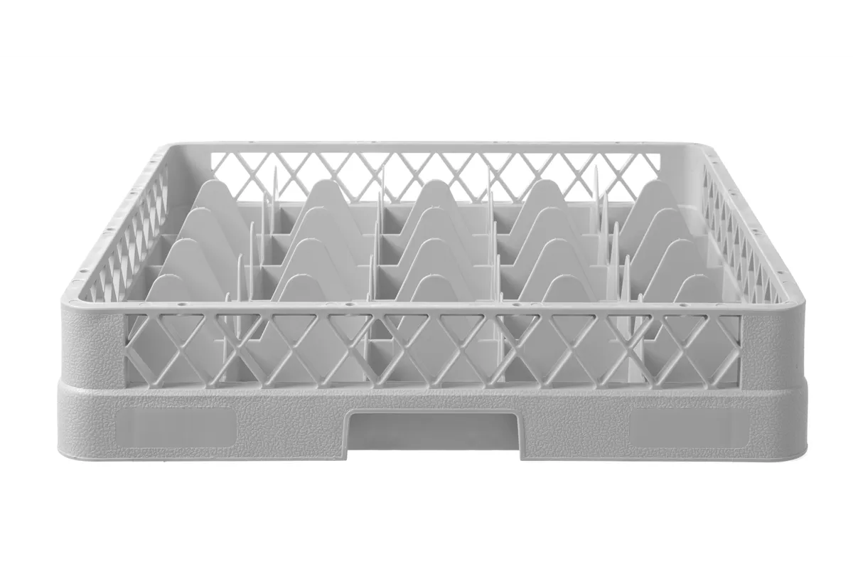 Kosz do szkła 500×500 mm, 25 przegródek – 90x90 mm, 500x500x104mm Hendi 877036