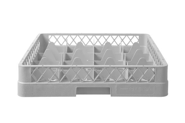 Kosz do szkła 500×500 mm, 16 przegródek – 113x113 mm, 500x500x104mm Hendi 877043