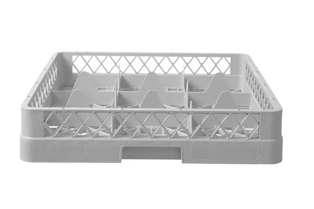 Kosz do szkła 500×500 mm, 9 przegródek – 150x150 mm, 500x500x104mm Hendi 877050