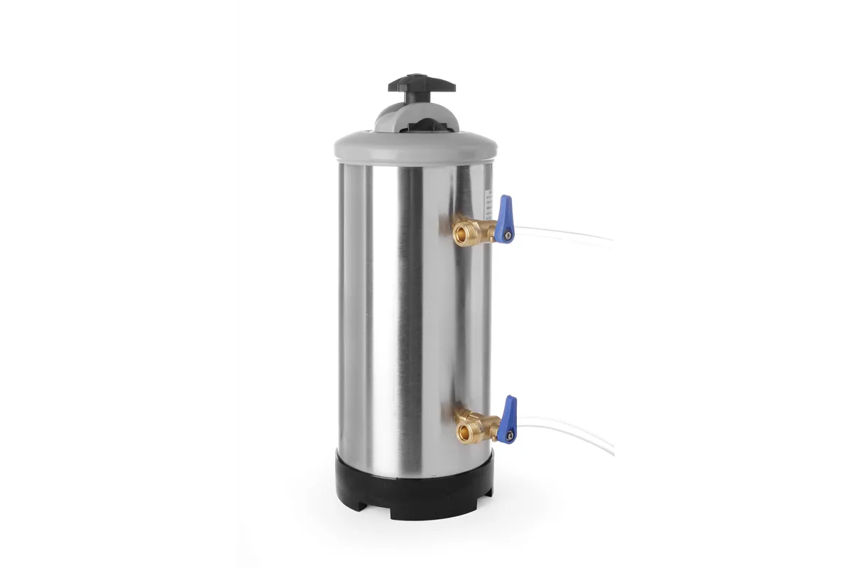 Uzdatniacz do wody z tradycyjnymi zaworami, Wydajność filtra (20°dH/30°dH/40°dH) 2520/1680/1260, 12L, ⌀185x500mm Hendi 231227