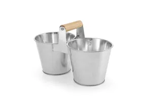 Wiaderko podwójne z uchwytem, 250x125x105mm Hendi 425954