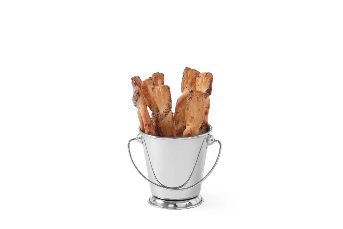 Wiaderko z uchwytem miniaturowe do przekąsek, ⌀87x93mm Hendi 426364