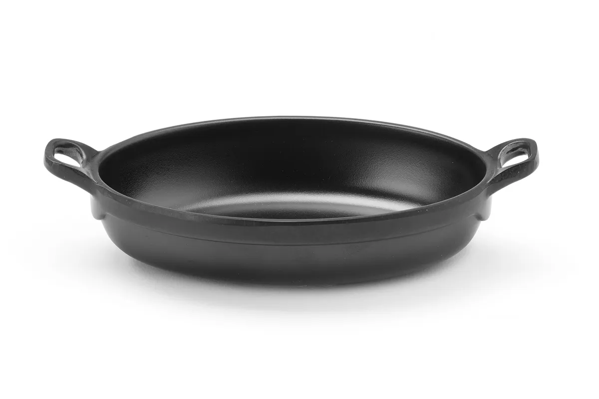 Rondelek czarny mini owalny Little Chef, czarny, 155x80x37mm Fine Dine 564547