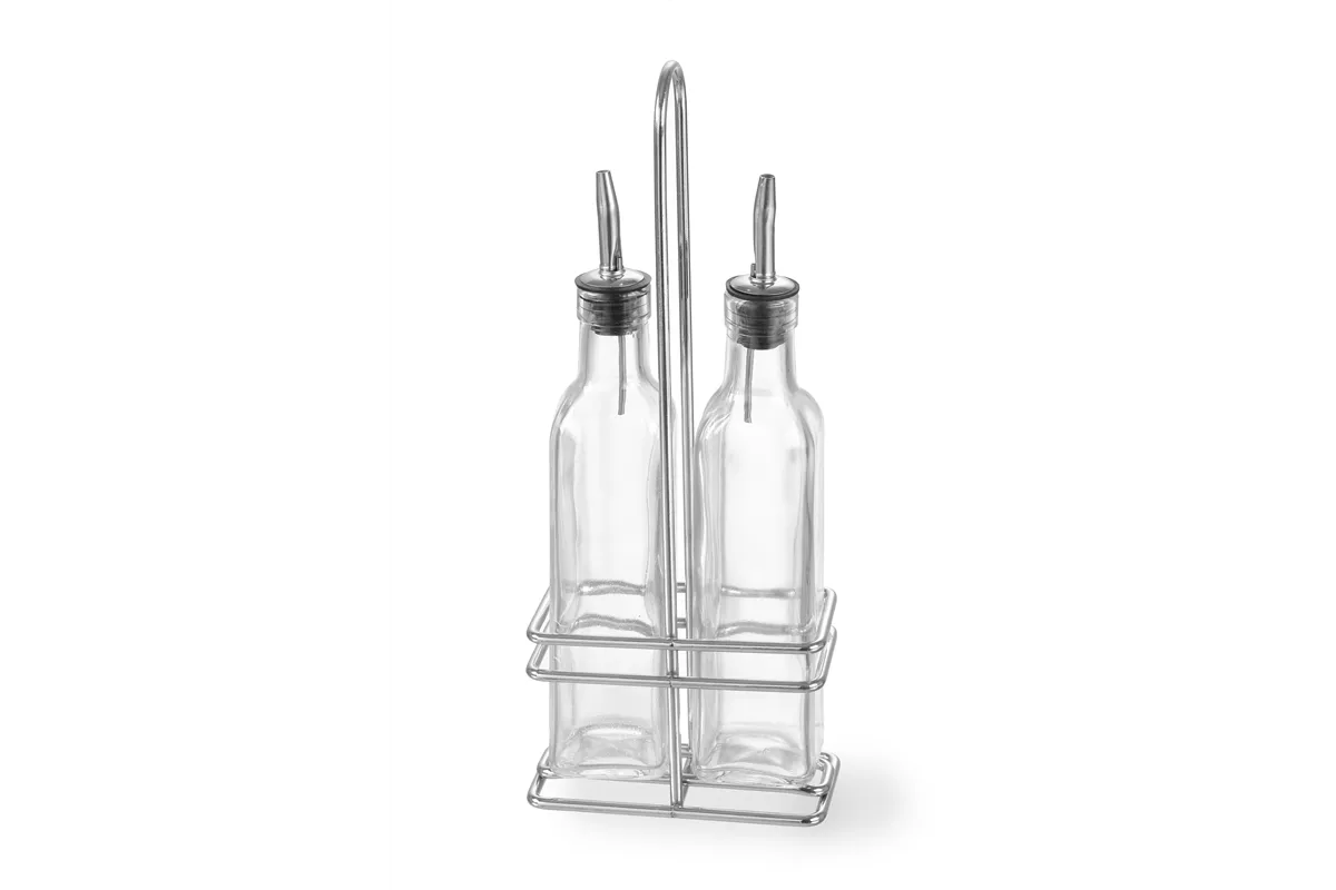 Zestaw do oliwy i octu, 2x0,237L, 0,47L, 115x60x325mm Hendi 460245