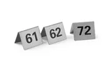 Tabliczka informacyjna z numerem, Numer 61-72, 50x35x40mm Hendi 663899