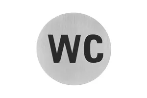 Tabliczka informacyjna na drzwi, WC, ⌀75mm Hendi 663622