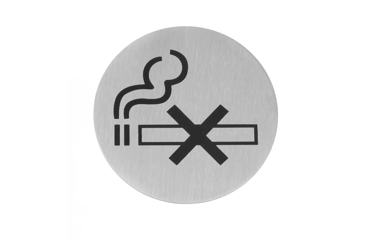 Tabliczka informacyjna na drzwi, zakaz palenia, ⌀75mm Hendi 663639