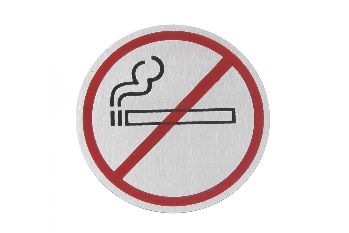 Tabliczka informacyjna na drzwi, zakaz palenia, ⌀75mm Hendi 663790