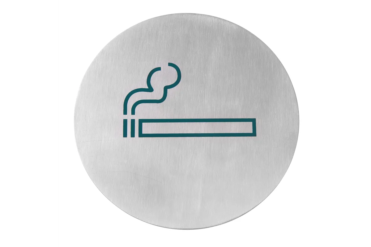 Tabliczka informacyjna na drzwi, dla palących – duża, ⌀160mm Hendi 663820