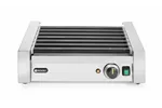 Podgrzewacz rolkowy do parówek jednostrefowy, 7 rolek, 230V/740W, 525x365x176mm Hendi 268506