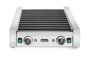 Podgrzewacz rolkowy do parówek dwustrefowy, 11 rolek, 230V/1180W, 530x525x180mm Hendi 268704