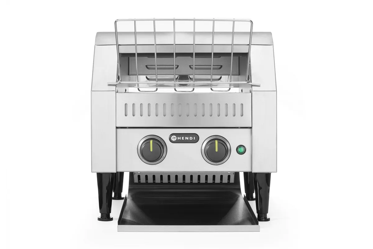 Toster przelotowy podwójny, srebrny, 230V/2240W, 418x365x390mm Hendi 261309