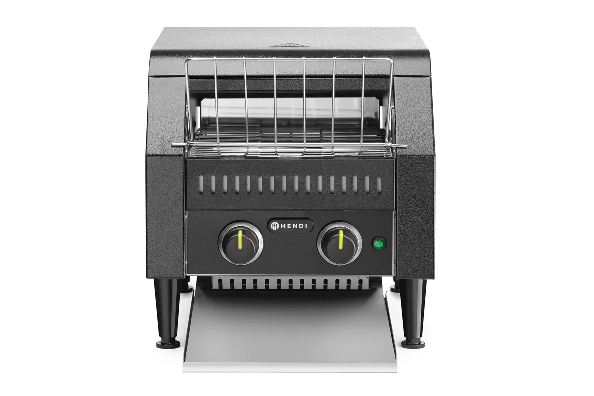 Toster przelotowy podwójny, czarny, 230V/2240W, 418x368x415mm Hendi 261354
