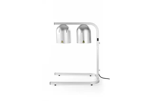 Lampa do podgrzewania potraw, podwójna, srebrny, 230V/250W, 453x360x790mm Hendi 273906