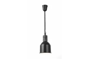 Lampa do podgrzewania potraw wisząca, cylindryczna, czarny, 230V/250W, ⌀175x250mm Hendi 273852