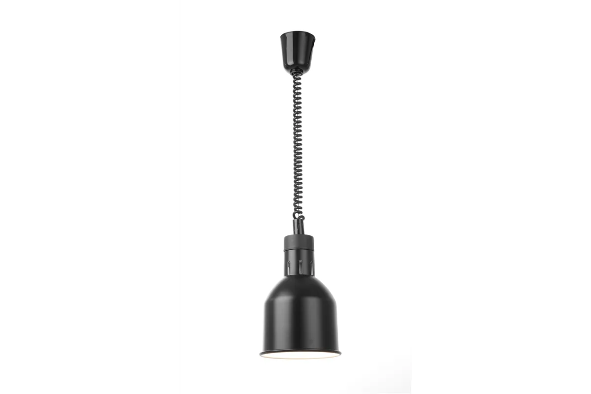 Lampa do podgrzewania potraw wisząca, cylindryczna, czarny, 230V/250W, ⌀175x250mm Hendi 273852
