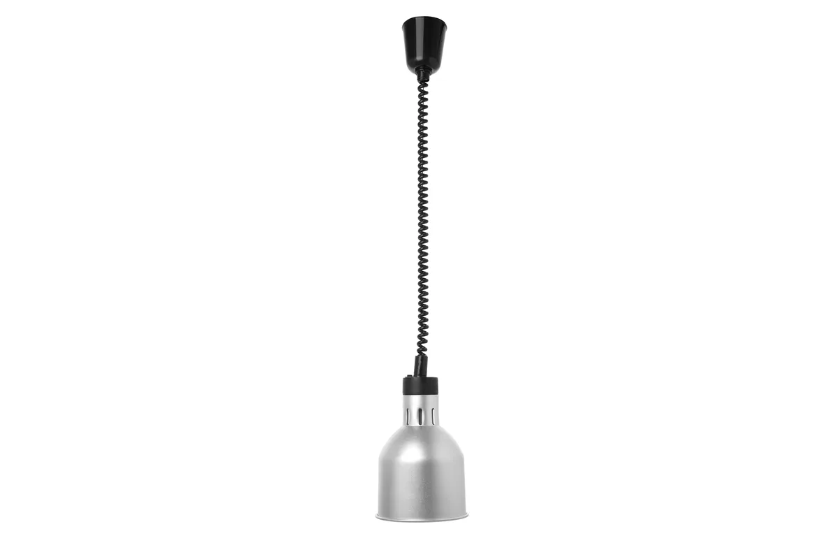 Lampa do podgrzewania potraw wisząca, cylindryczna, srebrny, 230V/250W, ⌀175x250mm Hendi 273883