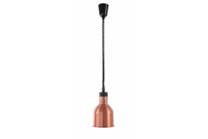 Lampa do podgrzewania potraw wisząca, cylindryczna, miedziany, 230V/250W, ⌀175x250mm Hendi 273890