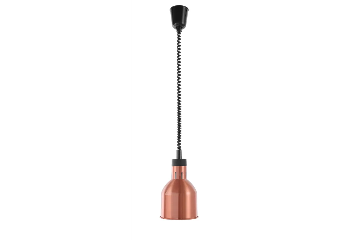 Lampa do podgrzewania potraw wisząca, cylindryczna, miedziany, 230V/250W, ⌀175x250mm Hendi 273890