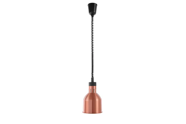 Lampa do podgrzewania potraw wisząca, cylindryczna, miedziany, 230V/250W, ⌀175x250mm Hendi 273890