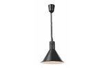 Lampa do podgrzewania potraw wisząca, stożkowa, czarny, 230V/250W, ⌀275x250mm Hendi 273845