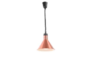 Lampa do podgrzewania potraw wisząca, stożkowa, miedziany, 230V/250W, ⌀275x250mm Hendi 273876