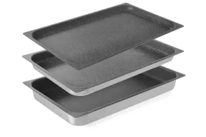 Pojemnik aluminiowy GN 1/1 z powłoką nieprzywierającą, GN 1/1, 530x325x65mm Hendi 805534