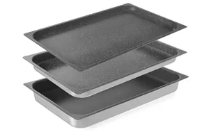 Pojemnik aluminiowy GN 1/1 z powłoką nieprzywierającą, GN 1/1, 530x325x40mm Hendi 805541