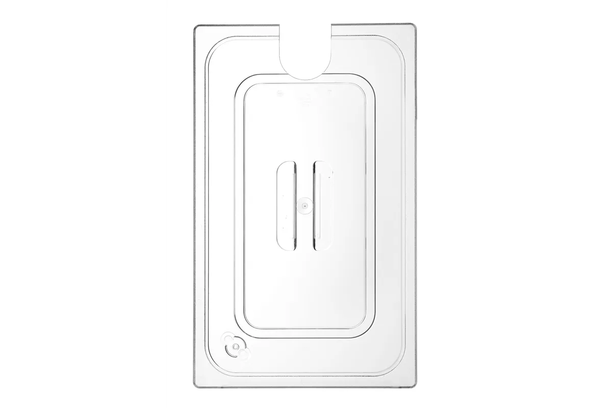 Pokrywka do pojemników GN z poliwęglanu z wycięciem na cyrkulator sous-vide, GN 1/1, transparentny, 530x325mm Hendi 864203