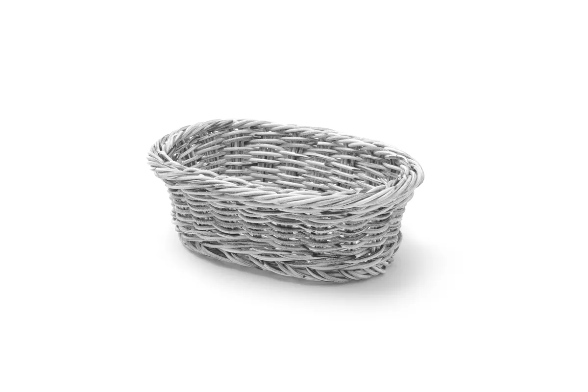 Koszyk owalny, jasnoszary, 190x120x60mm Hendi 426760