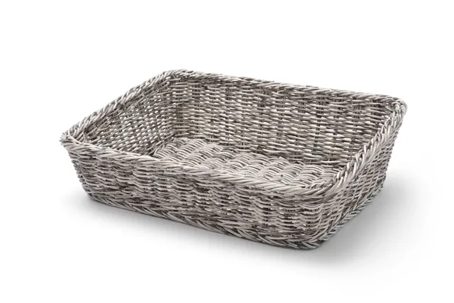 Kosz skośny prostokątny, jasnoszary, 400x300x120mm Hendi 426661