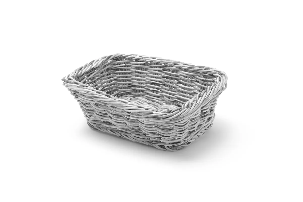 Koszyk prostokątny, jasnoszary, 190x130x60mm Hendi 426784