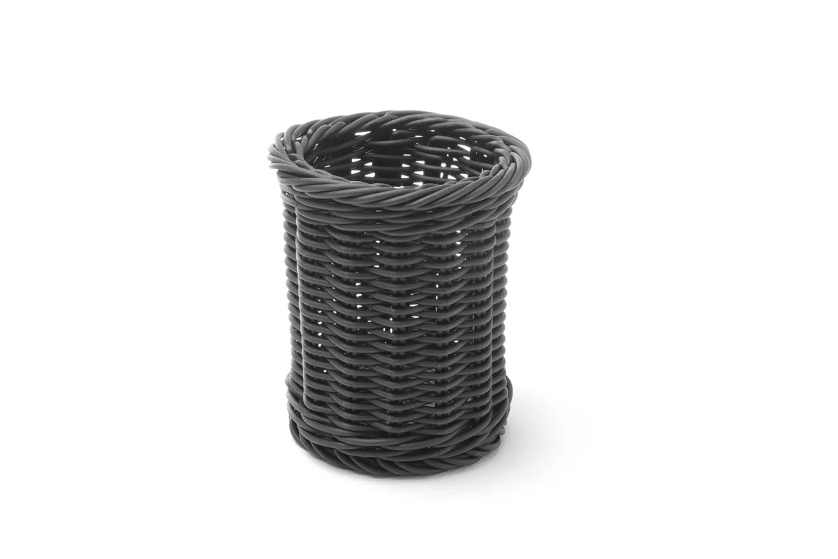 Koszyk na sztućce, czarny, ⌀100x120mm Hendi 426210