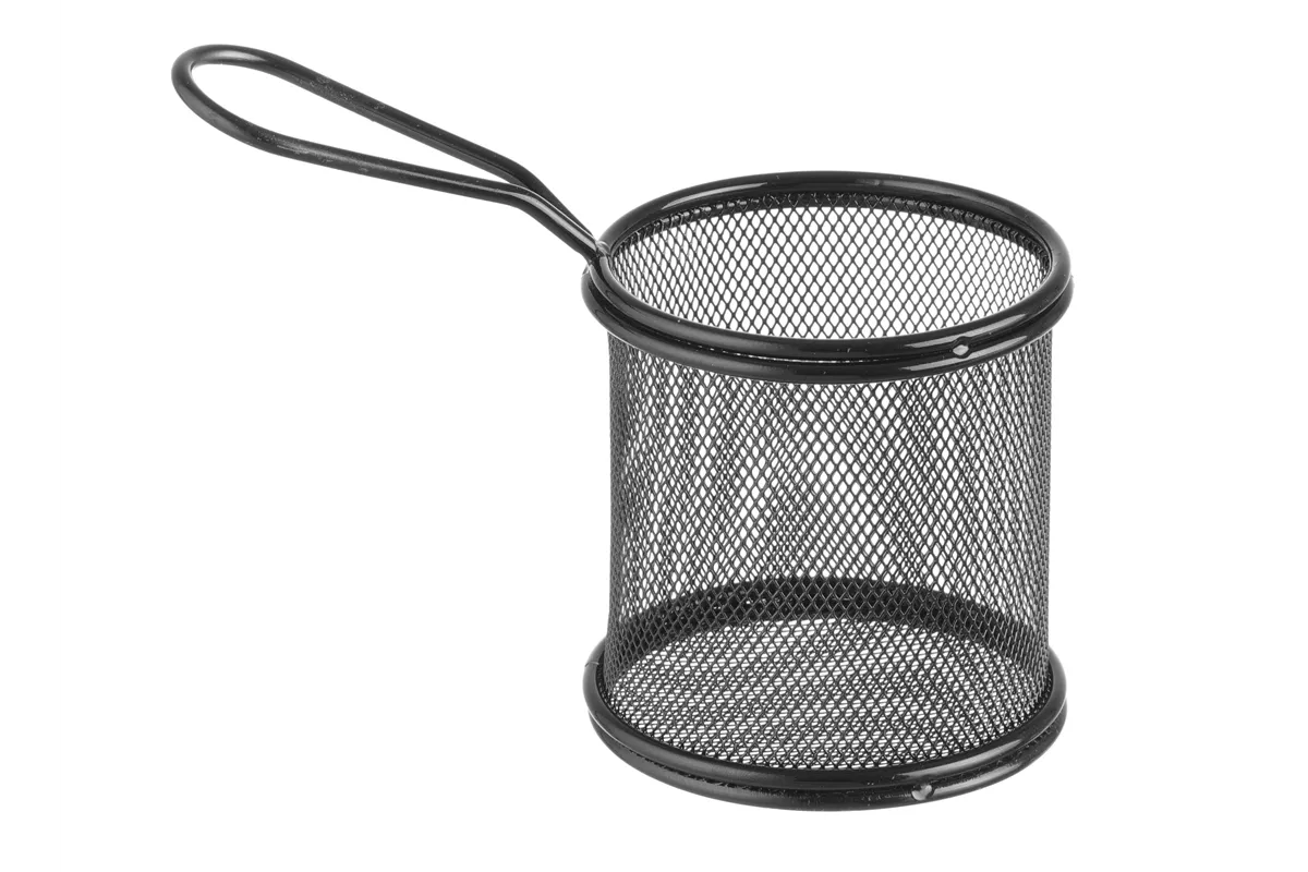 Koszyk miniaturowy do smażonych przekąsek, 90x90x90mm Hendi 425633