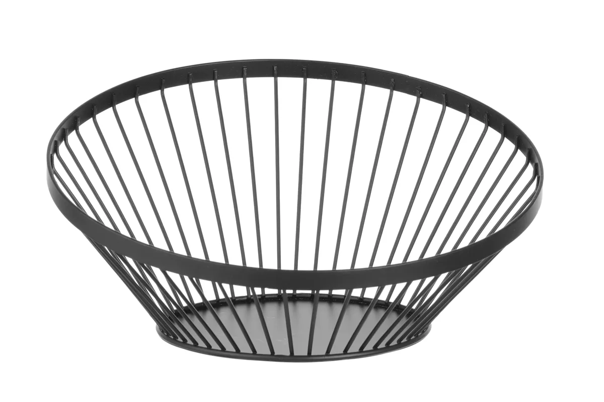 Koszyk do owoców czarny, ⌀280x130mm Hendi 427088