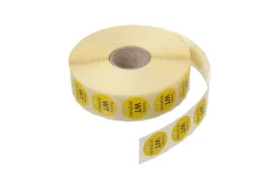 Etykiety Food Safety na każdy dzień tygodnia – jednorazowe, Wtorek, 2000 szt., ⌀19xmm Hendi 850015