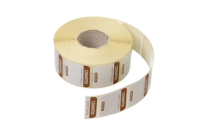 Etykiety Food Safety na każdy dzień tygodnia – wielorazowe, Czwartek, brązowy, 1000 szt., 25x25mm Hendi 850107