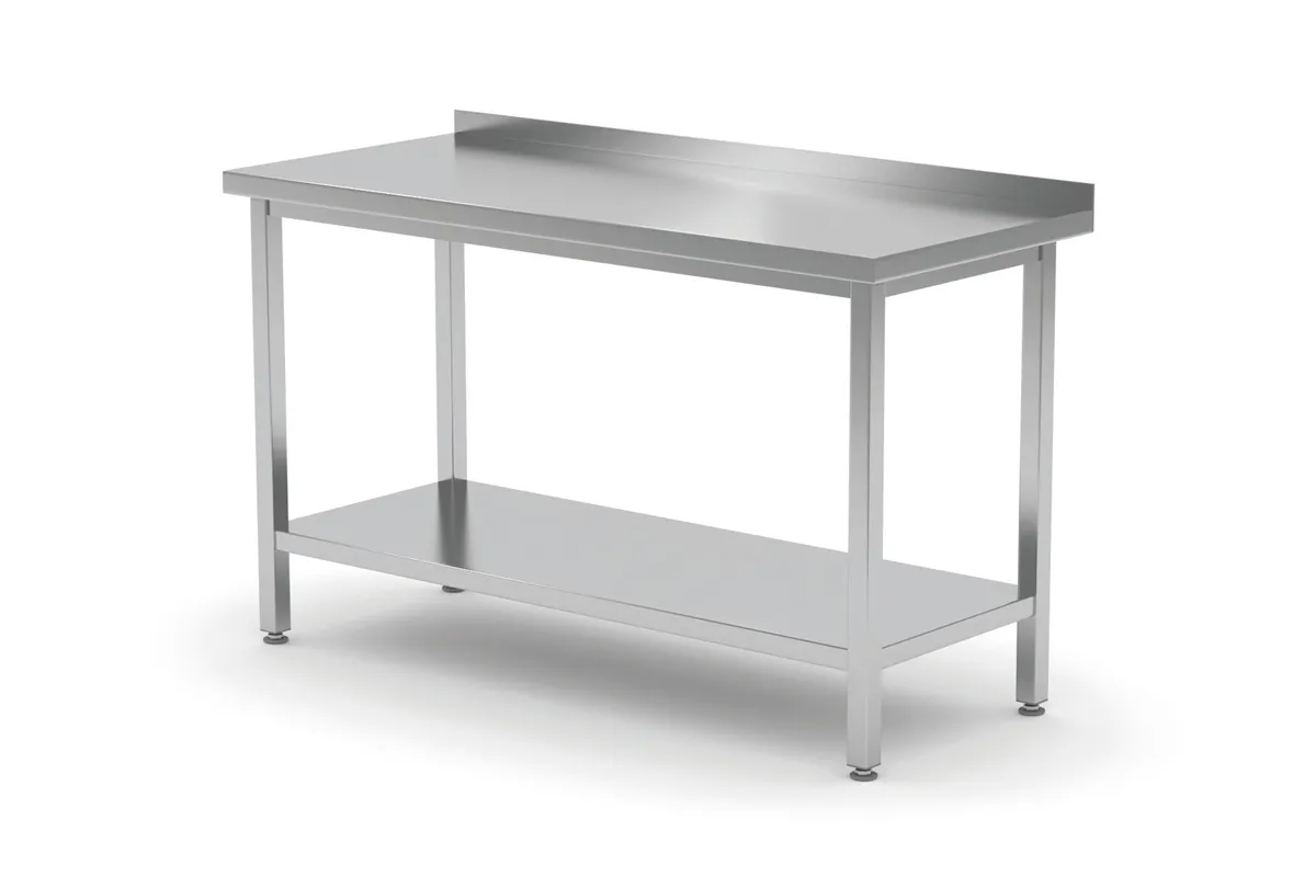 Stół przyścienny z półką – skręcany, głębokość 600 mm, Profi Line, 1000x600x850 mm, 1000x600x850mm Hendi 811467