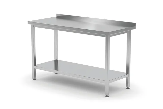 Stół przyścienny z półką – skręcany, głębokość 600 mm, Profi Line, 1000x600x850 mm, 1000x600x850mm Hendi 811467 Stół przyścienny z półką – skręcany, głębokość 600 mm, Profi Line, 1000x600x850 mm, 1000x600x850mm Hendi 811467
