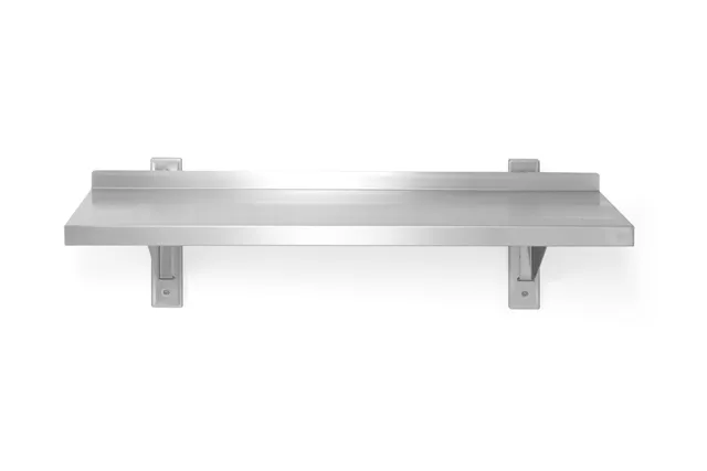 Półka wisząca regulowana, pojedyncza, z 2 konsolami, 800x300x600mm Hendi 811719